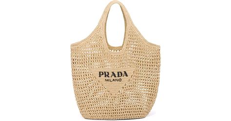 prada bag straw|Prada raffia tote bag.